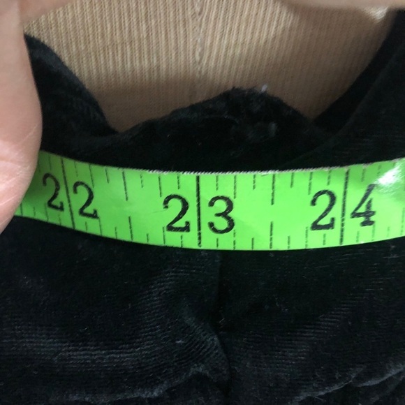 Womens Black Velvet Vest with Hood. - Picture 7 of 8